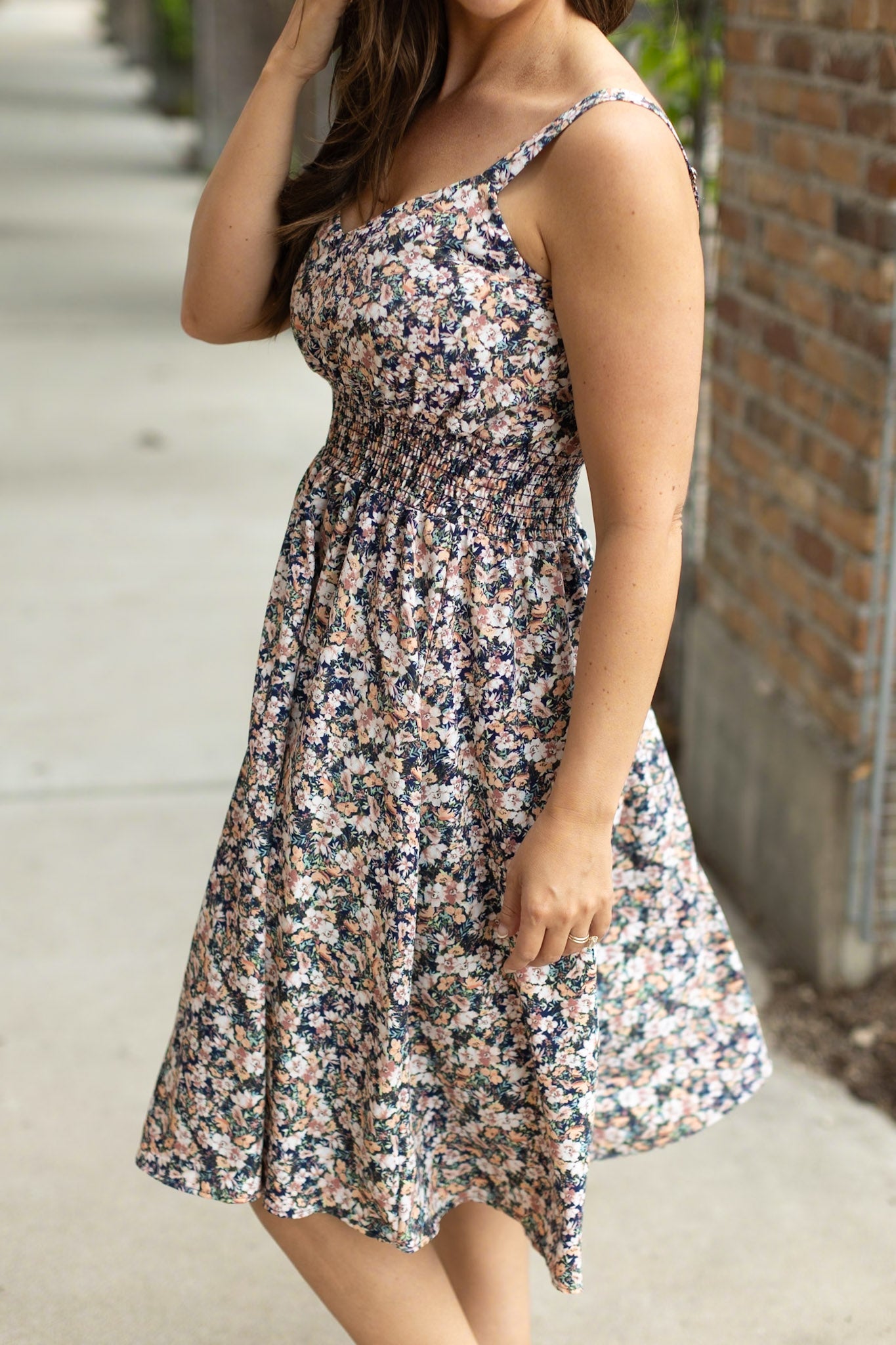 Cassidy Midi Dress - Micro Vintage Floral