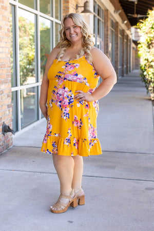 Rory Ruffle Dress - Golden Floral