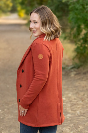 Scarlett Sweater Jacket - Pumpkin