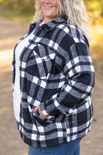 Norah Plaid Shacket - Classic Black and White