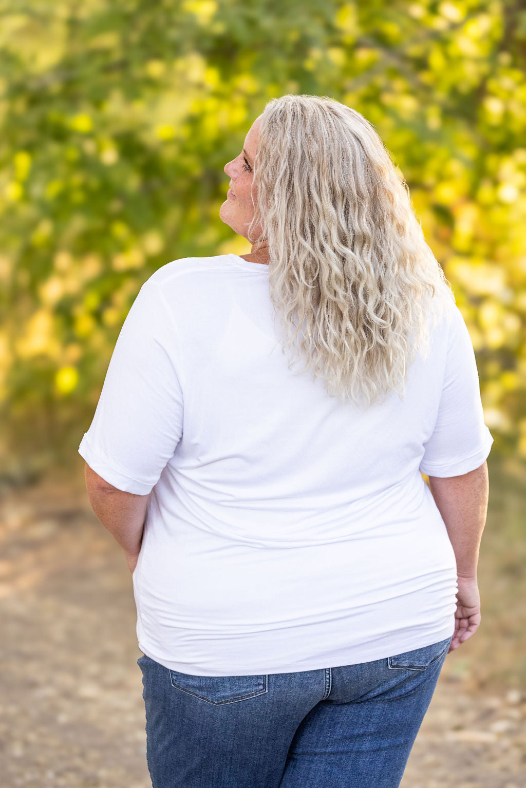 Sophie Pocket Tee - White