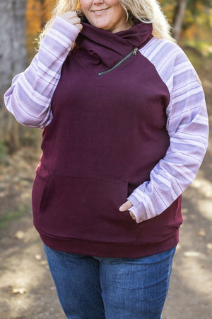 Classic Zoey ZipCowl Sweatshirt - Berry Serape