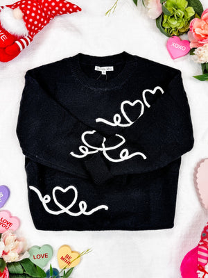 Black Hearts Sweater