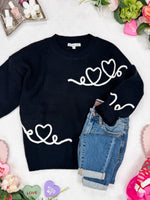 Black Hearts Sweater