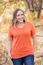 Chloe Cozy Tee - Pumpkin