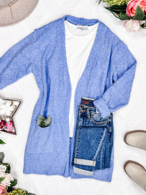 Madison Cozy Cardigan - Blue