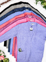 Madison Cozy Cardigan - Frosted Berry