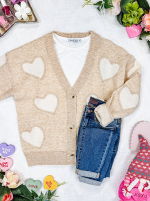 Sweetheart Cardigan - Tan