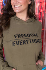 Corrine Embroidered Hoodie - Freedom Over Everything