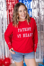 Corrine Embroidered Pullover Top - Patriot at Heart
