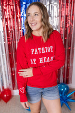 Corrine Embroidered Pullover Top - Patriot at Heart