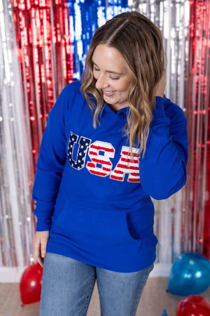 Corrine Hoodie - Royal Blue USA