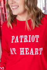 Corrine Embroidered Pullover Top - Patriot at Heart