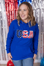 Corrine Hoodie - Royal Blue USA