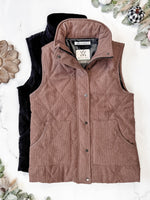 Corduroy Vest - Black