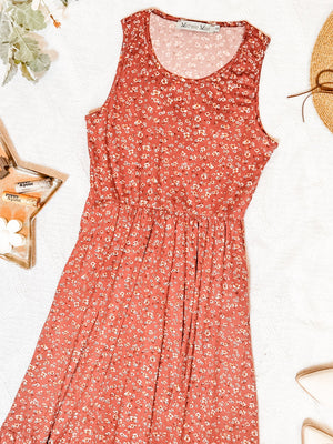 Bailey Dress - Rust Floral