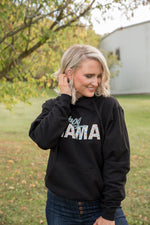 Boy Mama Graphic Hoodie in Black