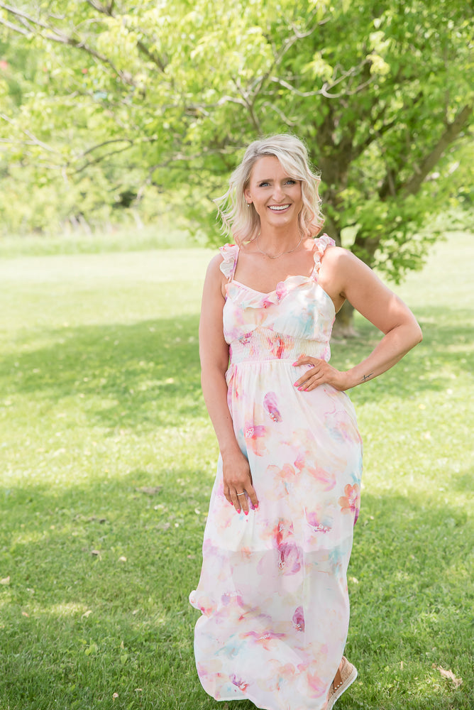 {ONLINE EXCLUSIVE} Watercolor Floral Dress