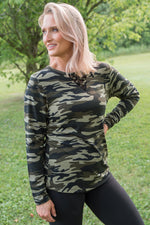 {ONLINE EXCLUSIVE} Classy in Camo Lace Top