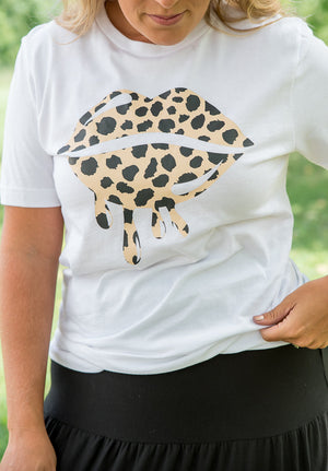 Leopard Lips Graphic Tee