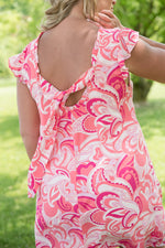 {ONLINE EXCLUSIVE} Coral Splash Dress