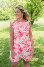 {ONLINE EXCLUSIVE} Coral Splash Dress