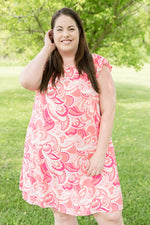 {ONLINE EXCLUSIVE} Coral Splash Dress