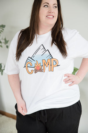 Camp by the Mountains Graphic Tee