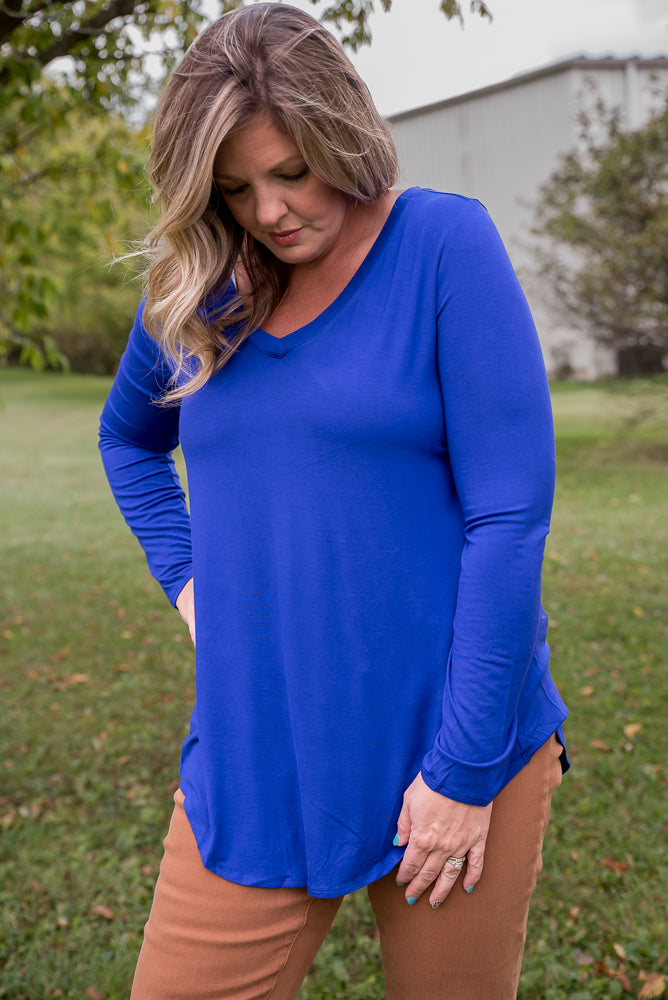 {ONLINE EXCLUSIVE} More Than Basic Top in Blue