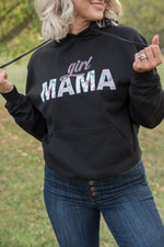 Girl Mama Graphic Hoodie in Black