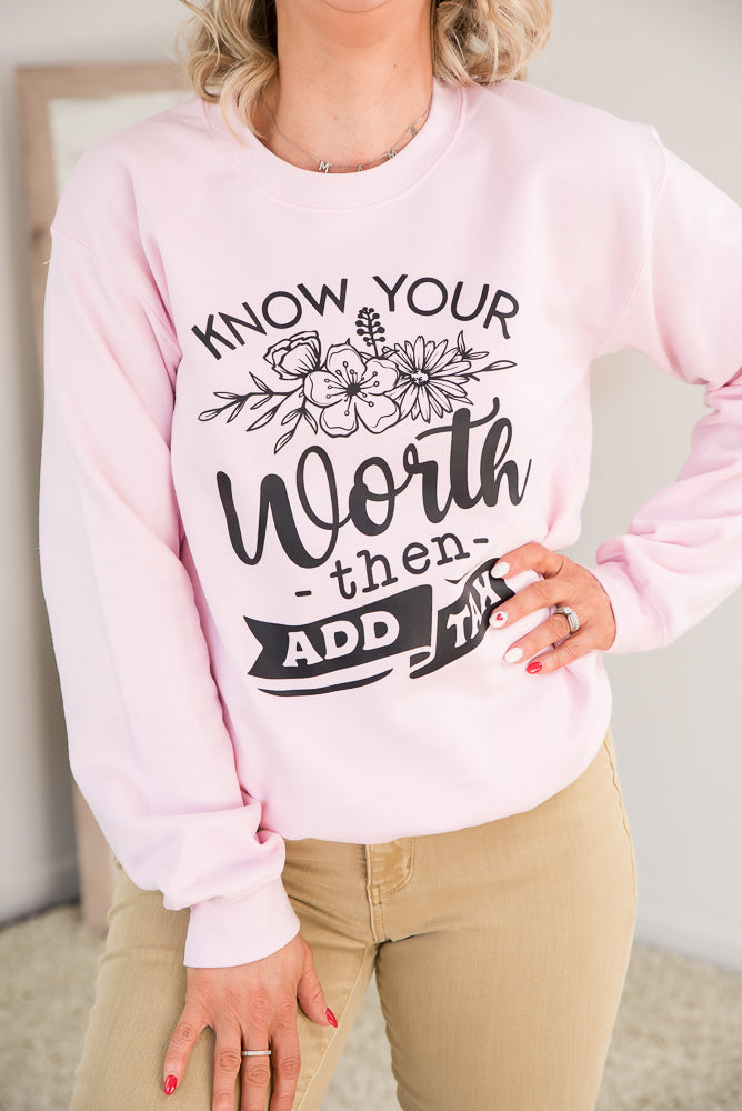 Know Your Worth Crewneck