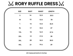 Rory Ruffle Dress - Golden Floral