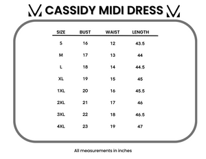 Cassidy Midi Dress - Blue Floral Mix