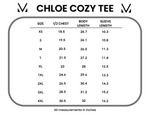 Chloe Cozy Tee - Purple and White Geometric