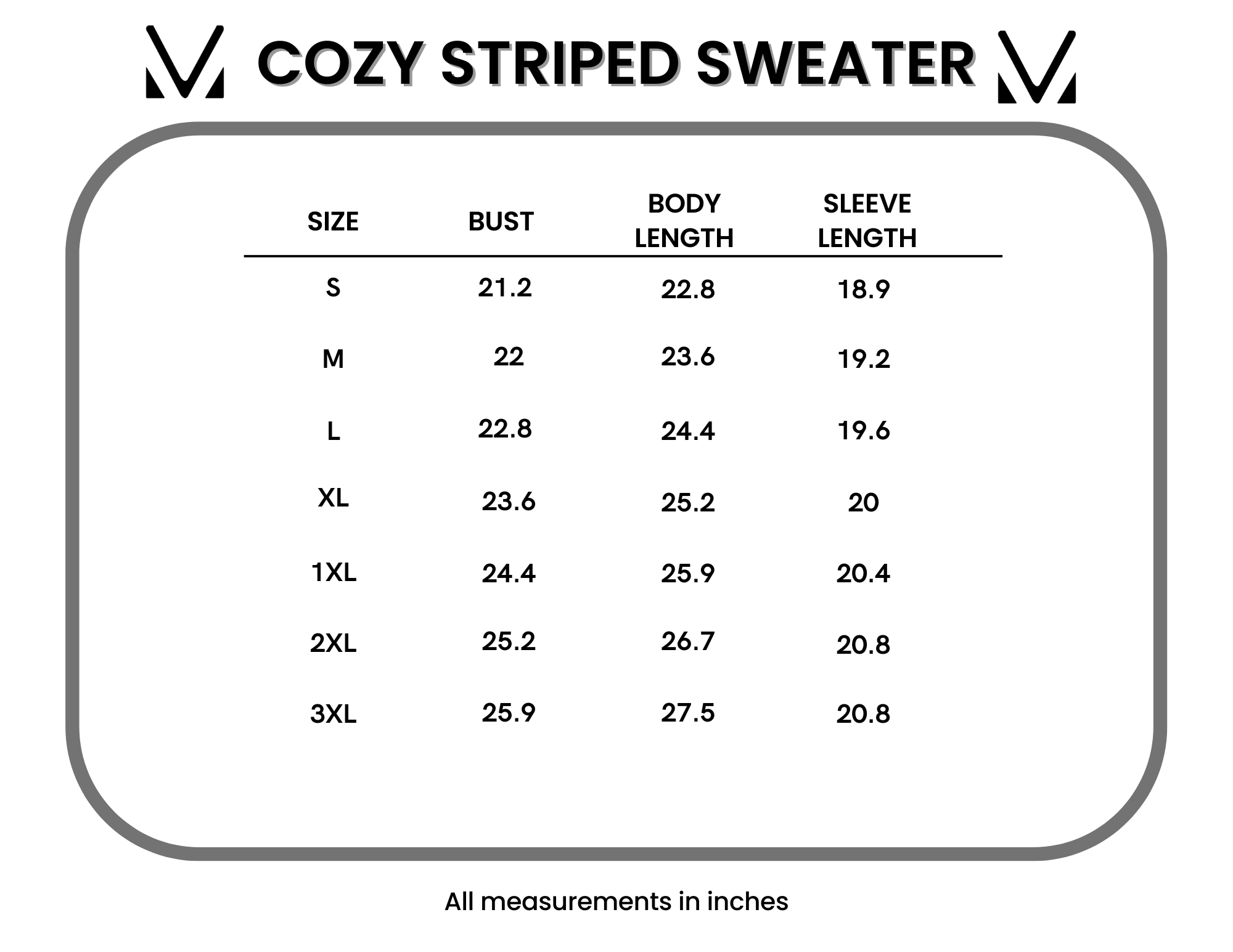 Cozy Striped Sweater - Black