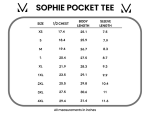 Sophie Pocket Tee - Neutral Floral