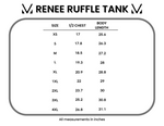 Renee Ruffle Tank Top - Camo