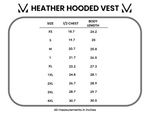 Heather Hooded Vest - Beige