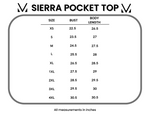 Sierra Pocket Tops - Black