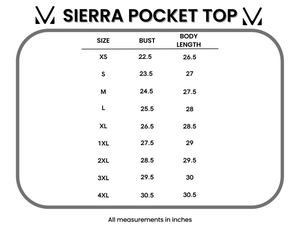 Sierra Pocket Tops - Black