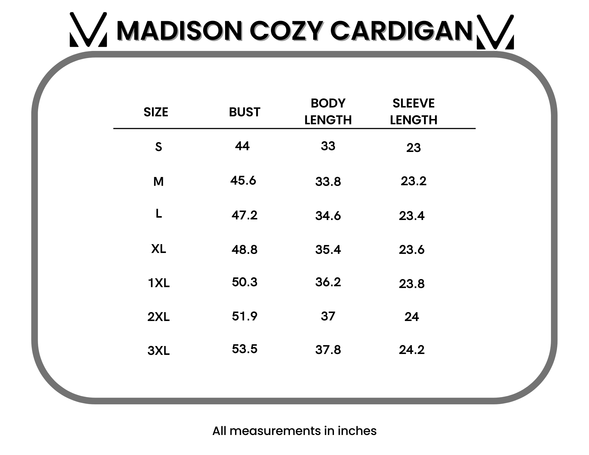 Madison Cozy Cardigan - Stormy Clouds