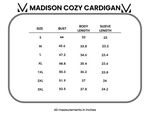 Madison Cozy Cardigan - Burgundy