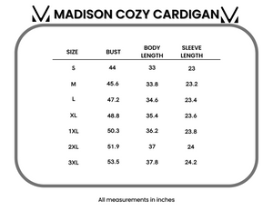 Madison Cozy Cardigan - Burgundy