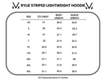 Rylie Striped Lightweight Hoodie - Cream and Peach