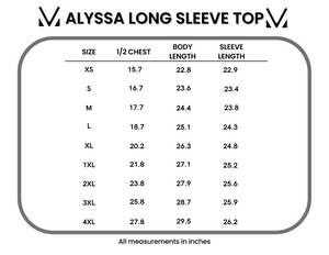 Alyssa Long Sleeve Top - Mulberry