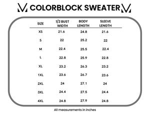 Colorblock Sweater - Neutral Mix