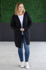 Madison Cozy Cardigan - Jet Black