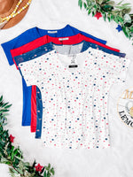 Chloe Cozy Tee - Aviators and Fireworks