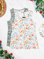 Renee Ruffle Tank Top - Camo