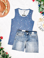 Ava Tank - Blue Liberty Stars